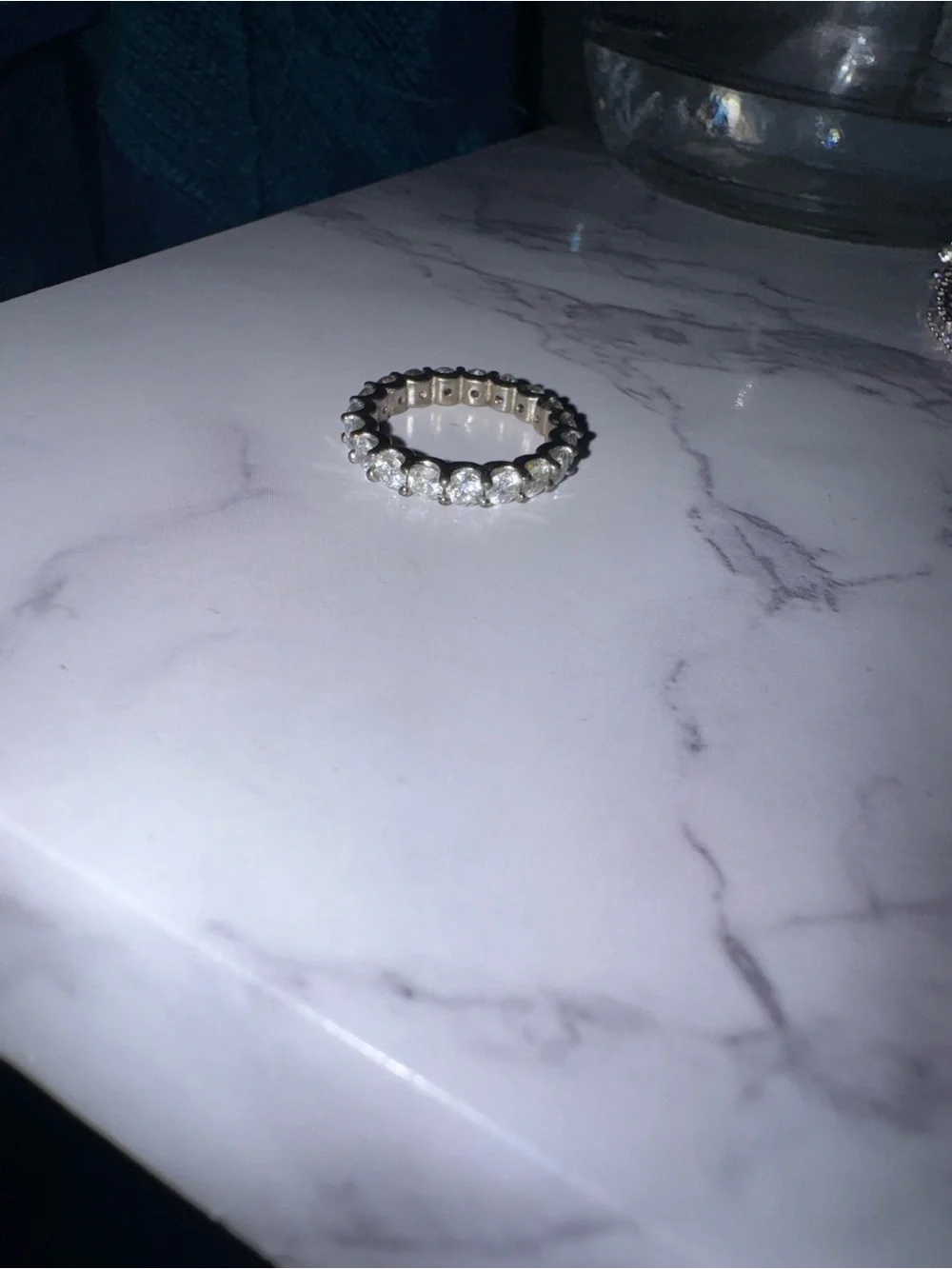Moissanite/S925 Sterling Silver ring Size 4 US